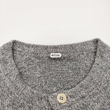 45R/45rpm 杢杢超ガーゼのカーディガン 定価28600円 コットンニット グレー レディース フォーティーファイブアールピーエム【中古】6-0207M♪