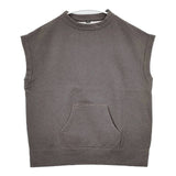 45R/45rpm ぷくぷく裏毛の908ベスト 定価20900円 ノースリーブ スウェット ブラウン系 レディース フォーティーファイブアールピーエム【中古】6-0125T∞