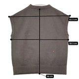 45R/45rpm ぷくぷく裏毛の908ベスト 定価20900円 ノースリーブ スウェット ブラウン系 レディース フォーティーファイブアールピーエム【中古】6-0125T∞