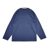 45R/45rpm Vネック コットン 日本製 サイズ3 長袖Ｔシャツ カットソー ロンＴ ブルー レディース フォーティーファイブアールピーエム【中古】6-0227M△