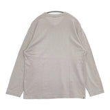45R/45rpm Vネック コットン 日本製 サイズ3 長袖Ｔシャツ カットソー ロンＴ ライトグレー レディース フォーティーファイブアールピーエム【中古】6-0227M△