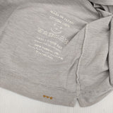 45R/45rpm Vネック コットン 日本製 サイズ3 長袖Ｔシャツ カットソー ロンＴ ライトグレー レディース フォーティーファイブアールピーエム【中古】6-0227M△