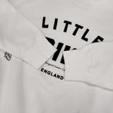 OLDMAN'S TAILOR BRIKIN ブリキン フロッキープリント コットン トレーナー サイズM スウェット ホワイト ブラック レディース オールドマンズテーラー【中古】6-0227M△