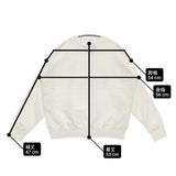 OLDMAN'S TAILOR BRIKIN ブリキン フロッキープリント コットン トレーナー サイズM スウェット ホワイト ブラック レディース オールドマンズテーラー【中古】6-0227M△