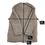 nest Robe ペルーハンドニットカーディガン 01204-1026 カーディガン ベージュ レディース ネストローブ【中古】5-1226T♪