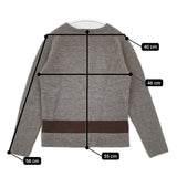 MHL. 595-6163501 サイズ2 クルーネック ウール セーター ニット グレー レディース エムエイチエル【中古】5-1228T♪