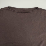 nest Robe 01203-1019 コットンカシミヤ ボートネック ワイドシルエット ニット ブラウン レディース ネストローブ【中古】5-1228T♪