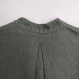 nest Robe リネン ワイドシルエット 01191-1093 製品染め ワンピース グリーン レディース ネストローブ【中古】6-0513M∞