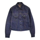 SCYE BASICS デニムデタッチャブルカラージャケット Gジャン 襟着脱 サイズ36 ネイビー レディース サイベーシックス【中古】6-0207M♪