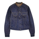 SCYE BASICS デニムデタッチャブルカラージャケット Gジャン 襟着脱 サイズ36 ネイビー レディース サイベーシックス【中古】6-0207M♪