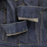 SCYE BASICS デニムデタッチャブルカラージャケット Gジャン 襟着脱 サイズ36 ネイビー レディース サイベーシックス【中古】6-0207M♪