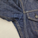 SCYE BASICS デニムデタッチャブルカラージャケット Gジャン 襟着脱 サイズ36 ネイビー レディース サイベーシックス【中古】6-0207M♪