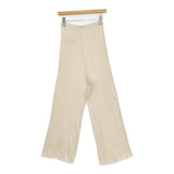 R JUBILEE Sheer Rib Pants リブパンツ 定価22000円 コットン 日本製 パンツ アイボリー レディース アールジュビリー【中古】6-0227G△