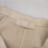 R JUBILEE Sheer Rib Pants リブパンツ 定価22000円 コットン 日本製 パンツ アイボリー レディース アールジュビリー【中古】6-0227G△