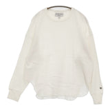 AMERICANA サーマル ワッフル プルオーバー 長袖Ｔシャツ カットソー ロンＴ ホワイト レディース アメリカーナ【中古】6-0207M♪