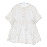 Scye ティアード プルオーバー 1215-21079 半袖Ｔシャツ カットソー ホワイト レディース サイ【中古】6-0614S∞