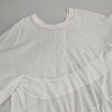 Scye ティアード プルオーバー 1215-21079 半袖Ｔシャツ カットソー ホワイト レディース サイ【中古】6-0614S∞