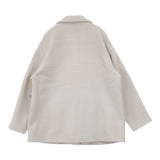 ALYSI イタリア製 バージンウール サイズ42 コート ライトベージュ レディース アリジ【中古】5-1228T♪