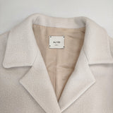 ALYSI イタリア製 バージンウール サイズ42 コート ライトベージュ レディース アリジ【中古】5-1228T♪