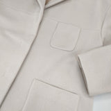 ALYSI イタリア製 バージンウール サイズ42 コート ライトベージュ レディース アリジ【中古】5-1228T♪