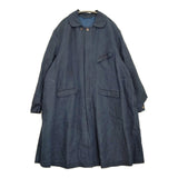 45R/45rpm リネンのコート（インディゴ） サイズ2 定価91300円 コート ネイビー レディース フォーティーファイブアールピーエム【中古】5-1226M♪