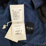 45R/45rpm リネンのコート（インディゴ） サイズ2 定価91300円 コート ネイビー レディース フォーティーファイブアールピーエム【中古】5-1226M♪