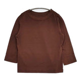 45R/45rpm 四角Tシャツ 定価9900円 コットン サイズ1 七分袖 Ｔシャツ カットソー ブラウン レディース フォーティーファイブアールピーエム【中古】6-0227M△