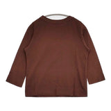 45R/45rpm 四角Tシャツ 定価9900円 コットン サイズ1 七分袖 Ｔシャツ カットソー ブラウン レディース フォーティーファイブアールピーエム【中古】6-0227M△