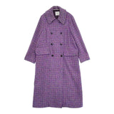 IENA LA BOUCLE カラーツィードPコート ロング ピーコート 22AW パープル レディース イエナラブークル【中古】5-1226T♪