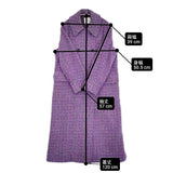 IENA LA BOUCLE カラーツィードPコート ロング ピーコート 22AW パープル レディース イエナラブークル【中古】5-1226T♪