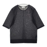 IENA FILMY COTTON プルオーバー 定価12100円 シアー 半袖Ｔシャツ カットソー 24SS ブラック レディース イエナ【中古】6-0614S∞