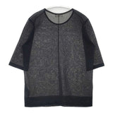 IENA FILMY COTTON プルオーバー 定価12100円 シアー 半袖Ｔシャツ カットソー 24SS ブラック レディース イエナ【中古】6-0614S∞