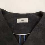 IENA BALLI シェイプジャケット 定価37400円 花柄 ジャガード ノーカラージャケット 25SS ブラック レディース イエナ【中古】5-1222M♪