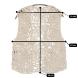 FRAMeWORK コットンレースエンブロイダリーベスト 定価16500円 ベスト 25SS ベージュ レディース フレームワーク【中古】5-1222M♪