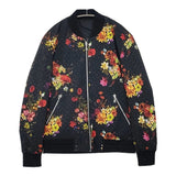 LOVELESS リバーシブル 花柄 モノグラム サイズ1 ナイロンジャケット ブルゾン ブラック レディース ラブレス【中古】5-1228M♪