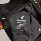 LOVELESS リバーシブル 花柄 モノグラム サイズ1 ナイロンジャケット ブルゾン ブラック レディース ラブレス【中古】5-1228M♪