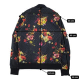 LOVELESS リバーシブル 花柄 モノグラム サイズ1 ナイロンジャケット ブルゾン ブラック レディース ラブレス【中古】5-1228M♪