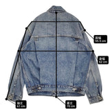 Levi's SILVERTAB ALL IN TRUCKER 定価17600円 サイズM PC9-A7307-0000 デニムジャケット ライトブルー メンズ リーバイス【中古】6-0207M♪