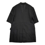 JOURNAL STANDARD L'essage 24SS リネンストレッチハーフスリーブジャケット 定価37400円 ジャケット ブラック レディース ジャーナルスタンダードレサージュ【中古】6-0430S◎