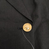 JOURNAL STANDARD L'essage 24SS リネンストレッチハーフスリーブジャケット 定価37400円 ジャケット ブラック レディース ジャーナルスタンダードレサージュ【中古】6-0430S◎