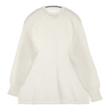 AP STUDIO コットンコードプルオーバー 定価26400円 セーター ニット 25SS ホワイト レディース エーピーストゥディオ【中古】5-1222M♪