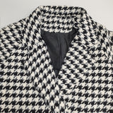 Amaji アマジ 未使用 千鳥格子柄ダブルブレストジャケット サイズL BIL2263 コート テーラードジャケット ホワイト ブラック レディース【中古】5-1228T♪