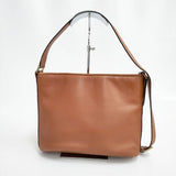 CELINE ガンチーニ レザー ショルダーバッグ ブラウン レディース セリーヌ【中古】6-0405G∞