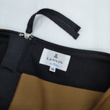LANVIN en Bleu 新品 ダンボールトランペットフレアスカート 定価23100円 ロングスカート ブラウン レディース ランバンオンブルー【中古】6-0227G△