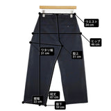 YAECA ストレート2WAYパンツ CONTEMPO サイズS ストレッチ パンツ ネイビー レディース ヤエカ【中古】6-0227G△
