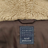 mina perhonen frost garden 刺繍 サイズ38 sa2246 フード付き ダウンベスト ネイビー ホワイト レディース ミナペルホネン【中古】5-1222T♪