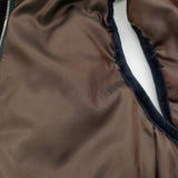 mina perhonen frost garden 刺繍 サイズ38 sa2246 フード付き ダウンベスト ネイビー ホワイト レディース ミナペルホネン【中古】5-1222T♪