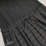 ANTIPAST 刺繍 EOP197 サイズ1 コットンラミー ノースリーブ ワンピース 24SS ブラック レディース アンティパスト【中古】6-0329S♪