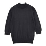 MARGARET HOWELL SUPERFINE WOOL KNIT ハイネック ハイゲージ 578-6263013 定価27500円 ニット ブラック レディース マーガレットハウエル【中古】5-1228T♪