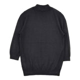 MARGARET HOWELL SUPERFINE WOOL KNIT ハイネック ハイゲージ 578-6263013 定価27500円 ニット ブラック レディース マーガレットハウエル【中古】5-1228T♪